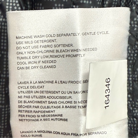 NWT MICHAEL MICHAEL KORS Hooded Packable Chevron Quilted Jacket Black - Picture 8 of 12